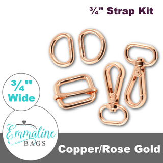 Hardware Kit | Strap Kit to Fit a ¾" (20 mm) Wide Strap - Emmaline Bags Inc. - Bag Hardware