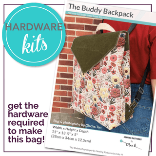 Hardware Kit - The Buddy Backpack by Sewing Patterns by Mrs H - Emmaline Bags Inc.