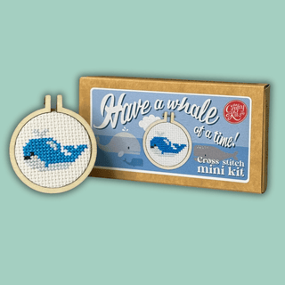 Have a Whale of a Time | Mini Matchbox Cross Stitch Kit - Emmaline Bags Inc. - Sewing Supplies & Notions