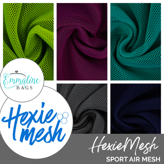 HexieMesh | Sport Air Mesh (18" x 59" Precut) - Emmaline Bags Inc. - Interfacing & Specialty Fabric