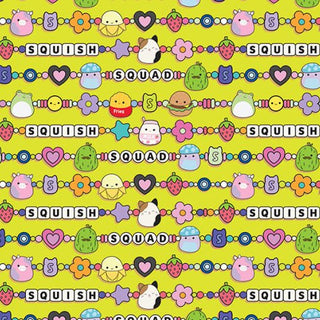 Highlighter Bracelets | Joyful Squishmallows for Northcott (¼ Yard) - Emmaline Bags Inc. - Fabric