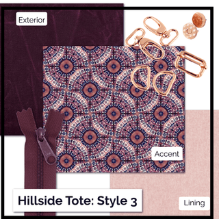 Hillside Tote - Complete Bag Making Kit - Emmaline Bags Inc.