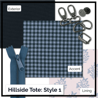 Hillside Tote - Complete Bag Making Kit - Emmaline Bags Inc.