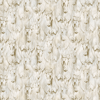 Horse Toile | Shadow & Light by Elise Genest for Northcott (¼ Yard) - Emmaline Bags Inc.-Fabric