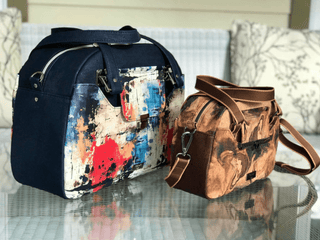 Howie Bowler Bag by UhOh Creations (Printed Paper Pattern) - Emmaline Bags Inc.