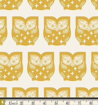 Hus Hoot Gul (Canvas) | Heartland for Art Gallery Fabrics (1/4 Yard) - Emmaline Bags Inc. - Fabric