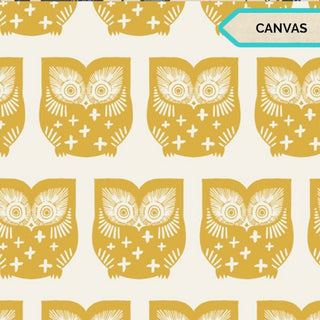 Hus Hoot Gul (Canvas) | Heartland for Art Gallery Fabrics (1/4 Yard) - Emmaline Bags Inc. - Fabric