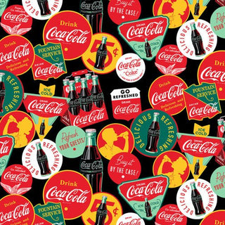 Icons // Coca - Cola for Northcott (1/4 yard) - Emmaline Bags Inc. - Fabric