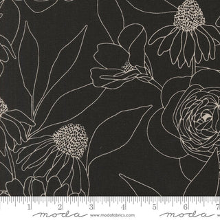 Ink Mochi Linen // Botany by Alli K Design (1/4 yard) - Emmaline Bags Inc.