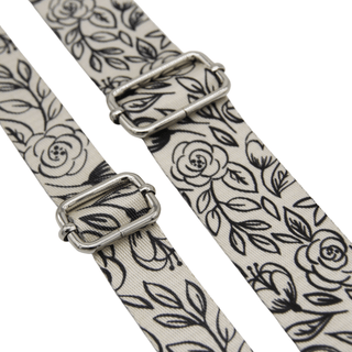 Inked Rose | Zipper Valley Printed Webbing (6 Yards) | 1 ½" Wide (38 mm) - Emmaline Bags Inc. - Straps & Handles
