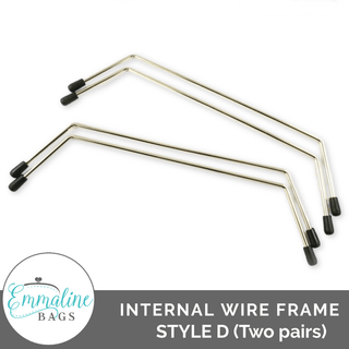 Internal Wire Frames - Style D (2 Pairs) - DOUBLE PACK - Emmaline Bags Inc.