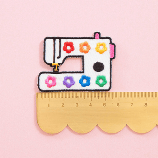 Iron-On Patch: Daisy Sewing Machine - Emmaline Bags Inc.-Sewing Supplies & Notions