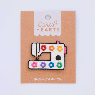 Iron-On Patch: Daisy Sewing Machine - Emmaline Bags Inc.-Sewing Supplies & Notions