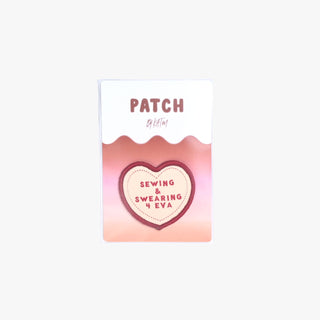 Iron - On Patch: 'Sewing & Swearing 4 Eva' | KATM - Emmaline Bags Inc. - Sewing Supplies & Notions