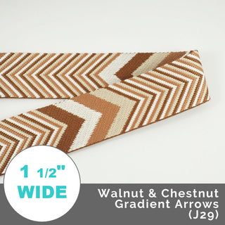 Jacquard Webbing 1 1/2" (38mm) Wide (Per 1 Yard) - Emmaline Bags Inc.