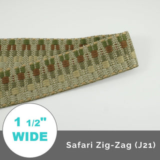 Jacquard Webbing 1 1/2" (38mm) Wide (Per 1 Yard) - Emmaline Bags Inc.