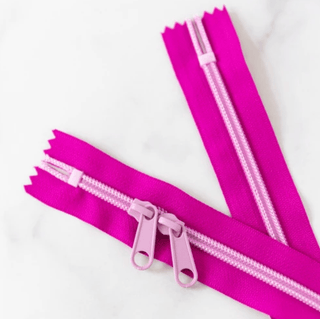 Jazzberry | 30" Nylon Coil Zipper | *Size #5* with Two Pulls - Emmaline Bags Inc.-Bag Zippers