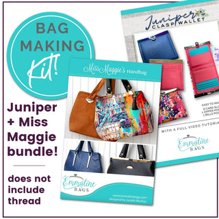 Juniper + Miss Maggie | Bag Making Kit BUNDLE SET - Emmaline Bags Inc.-Bag Kit
