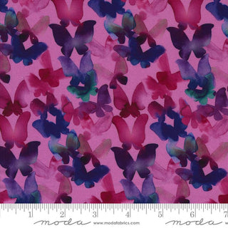 Kaleidoscope Wings on Purple // Playgrounds (1/4 yard) - Emmaline Bags Inc.