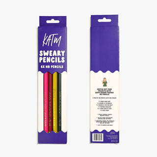 KATM Pencils | Sweary Sewist HB Pencils (Pack of 6) - Emmaline Bags Inc. - Sewing Supplies & Notions