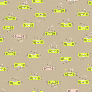 Khaki Bloom (Linen) | LoFi Linens by Ruby Star Society (¼ Yard) - Emmaline Bags Inc.-Fabric