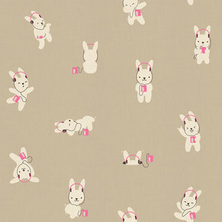 Khaki Rabbeats (Linen) | LoFi Linens by Ruby Star Society (¼ Yard) - Emmaline Bags Inc.-Fabric