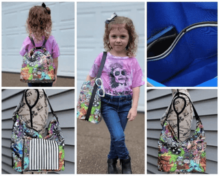 Krystal Convertible Bag by Linds Handmade (Printed Paper Pattern) - Emmaline Bags Inc.