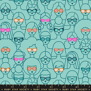 Lagoon Shine Girl, Shine | Poolside Too by Ruby Star Society (¼ Yard) - Emmaline Bags Inc. - Fabric