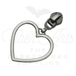 Large Heart Sliders w/ Pulls | SIZE5 (2 Pack) - Emmaline Bags Inc. - Bag Zippers