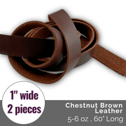Leather Strapping: (4-6oz) - (2/pack)