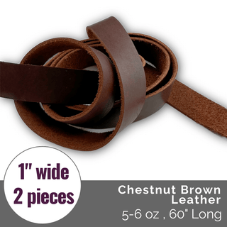 Leather Strapping: (4 - 6oz) - (2/pack) - Emmaline Bags Inc. - Straps & Handles