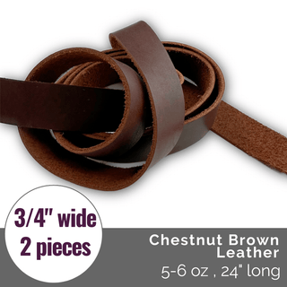 Leather Strapping: (4 - 6oz) - (2/pack) - Emmaline Bags Inc. - Straps & Handles