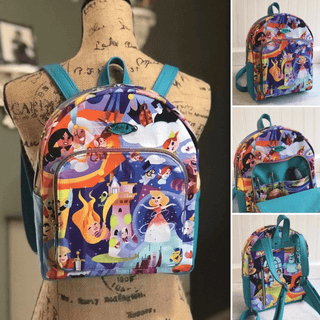 LindSport Mini Backpack by Linds Handmade (Printed Paper Pattern) - Emmaline Bags Inc.