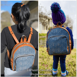 LindSport Mini Backpack by Linds Handmade (Printed Paper Pattern) - Emmaline Bags Inc.