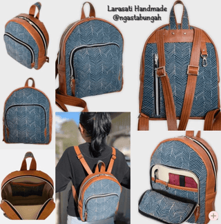 LindSport Mini Backpack by Linds Handmade (Printed Paper Pattern) - Emmaline Bags Inc.