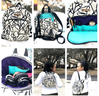 LindSport Mini Backpack by Linds Handmade (Printed Paper Pattern) - Emmaline Bags Inc.