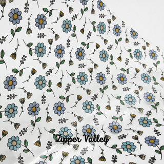 Little Garden | Zipper Valley Clear TPU Vinyl | 12" x 52" Pre - cut - Emmaline Bags Inc. - Fabric