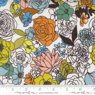 Love Dove Hidden Facet Florals | True To Hue by Alli K Design (1/4 Yard) - Emmaline Bags Inc. - Fabric