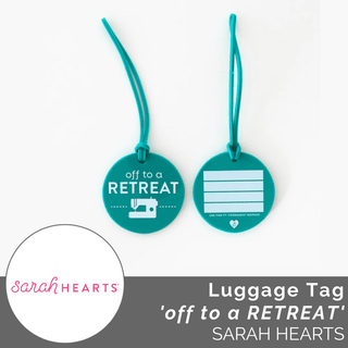 Luggage Tag: 'Off to a RETREAT' - Emmaline Bags Inc.