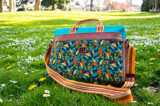 Lupin Messenger Bag by Blue Calla (Printed Paper Pattern) - Emmaline Bags Inc.