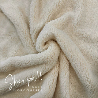 Luxe Cuddle® Ivory Sherpa (1/4 yard) - Emmaline Bags Inc.