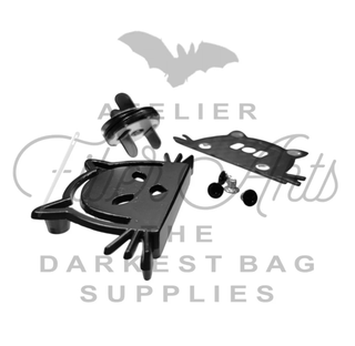 Magnetic Edge Snap/Clasp: 'Cat Face' | 3/4" (18mm) Snap - Emmaline Bags Inc. - Bag Hardware