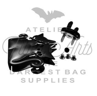 Magnetic Edge Snap/Clasp: 'Double Trouble' | 3/4" (18mm) Snap - Emmaline Bags Inc. - Bag Hardware