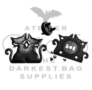 Magnetic Edge Snap/Clasp: 'Double Trouble' | 3/4" (18mm) Snap - Emmaline Bags Inc. - Bag Hardware