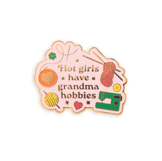 Magnetic Needle Minder: 'Hot Girls Have Grandma Hobbies' - Emmaline Bags Inc. - Sewing Supplies & Notions