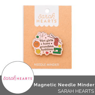 Magnetic Needle Minder: 'Hot Girls Have Grandma Hobbies' - Emmaline Bags Inc. - Sewing Supplies & Notions