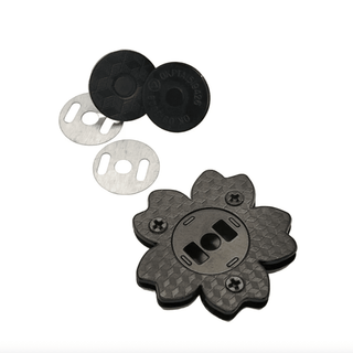 Magnetic Snap: Enamel Pink Cherry Blossom | 3/4" (18mm) Snap - Emmaline Bags Inc. - Bag Hardware