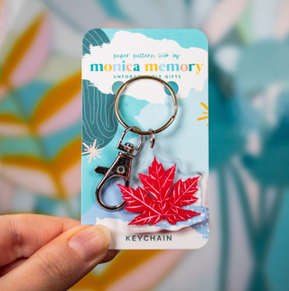 Maple Leaf Bag Charm & Keychain - Emmaline Bags Inc.-Bag Hardware
