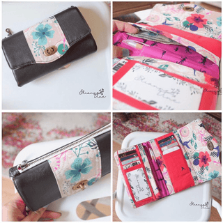 Marilyn Wallet by Linds Handmade (Printed Paper Pattern) - Emmaline Bags Inc.