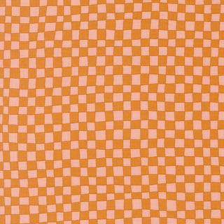 Marmalade Checkerboard | True To Hue by Alli K Design (1/4 Yard) - Emmaline Bags Inc. - Fabric